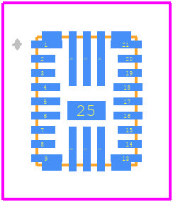 TPS25855QRPQRQ1 - Texas Instruments PCB footprint - Other - Other - RPQ0025A_2021
