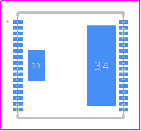 Si83418AFA-IF - Skyworks PCB footprint - Other - Other - DFN‐32_2025