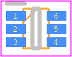 BC856SS-TP - MCC PCB footprint - SOT23 (6-Pin) - SOT23 (6-Pin) - SOT-363S