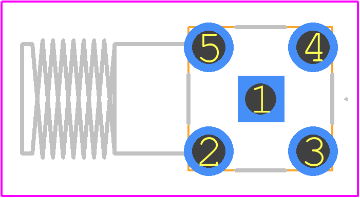 RFPC-SMA27-F - GCT (GLOBAL CONNECTOR TECHNOLOGY) PCB footprint - Other - Other - RFPC-SMA27-F-1
