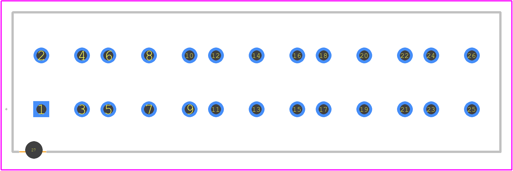 2374434-1 - TE Connectivity PCB footprint - Other - Other - 2374434-1-1