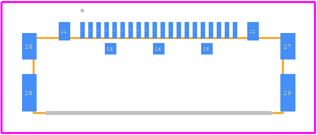 20525-020E-02 - I-Pex PCB footprint - Other - Other - 20525-020E-02-2