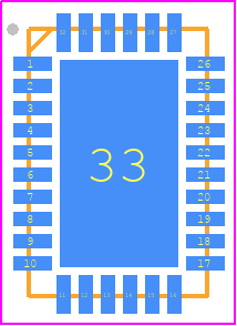 SE2595L - Skyworks PCB footprint - Quad Flat No-Lead - Quad Flat No-Lead - SE2595L