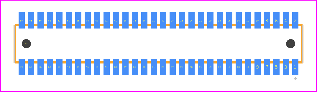 CLE-130-01-F-DV-A - SAMTEC PCB footprint - Other - Other - CLE-130-01-X-DV-A