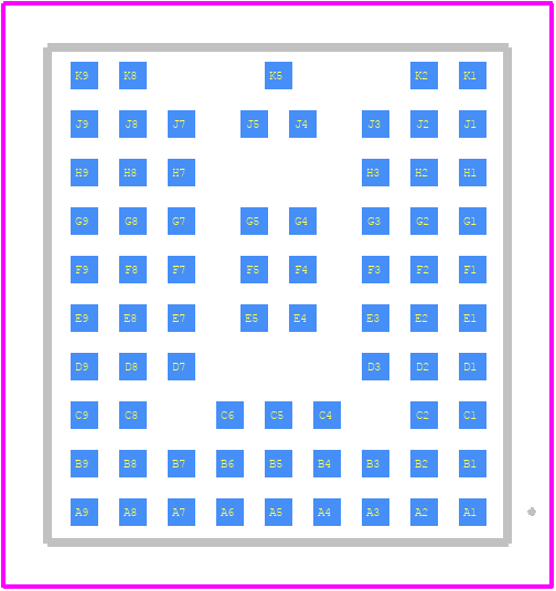 NORA-B201-00B - u-blox PCB footprint - Other - Other - 10.4 x 11.2 x 1.9 mm