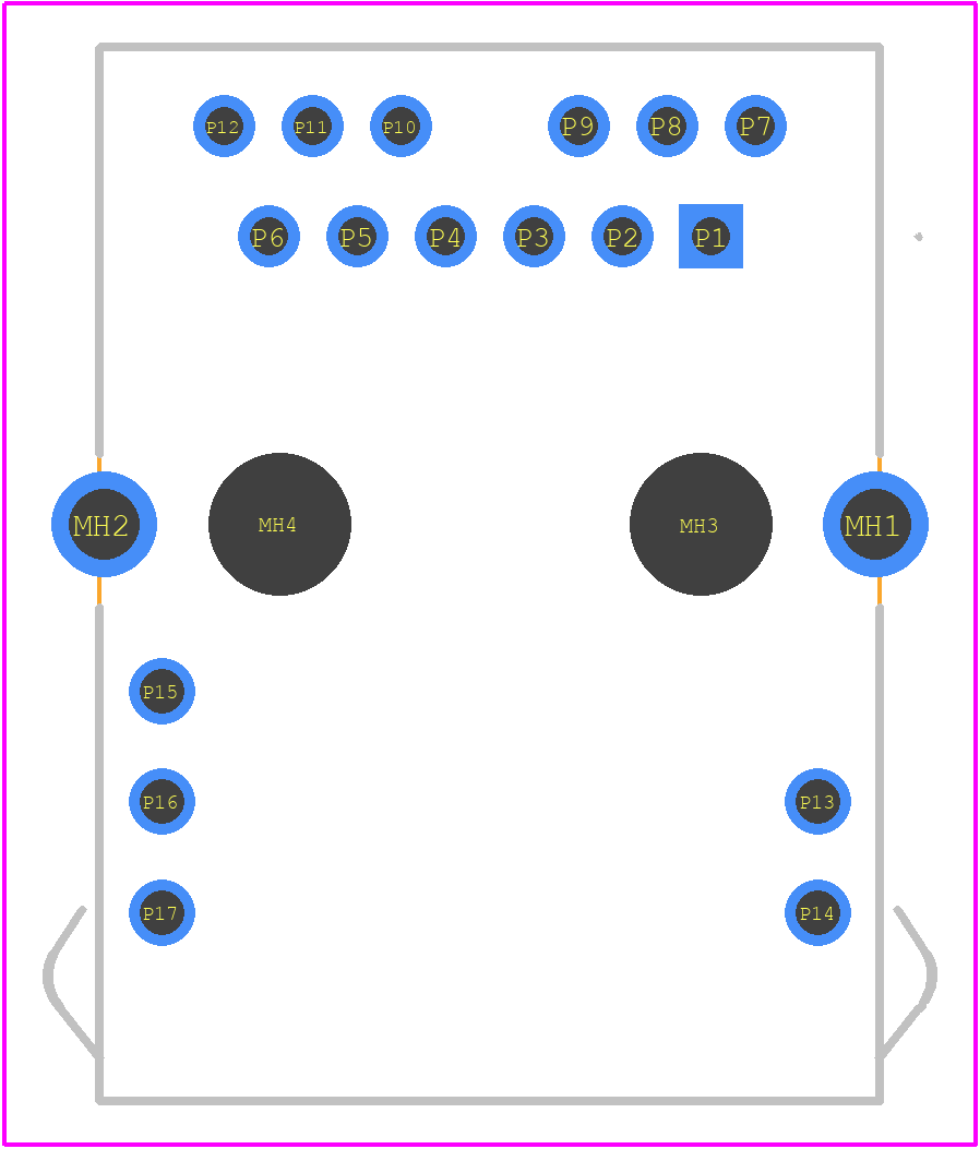 2489102-2 - TE Connectivity PCB footprint - Other - Other - 2489102-2-1