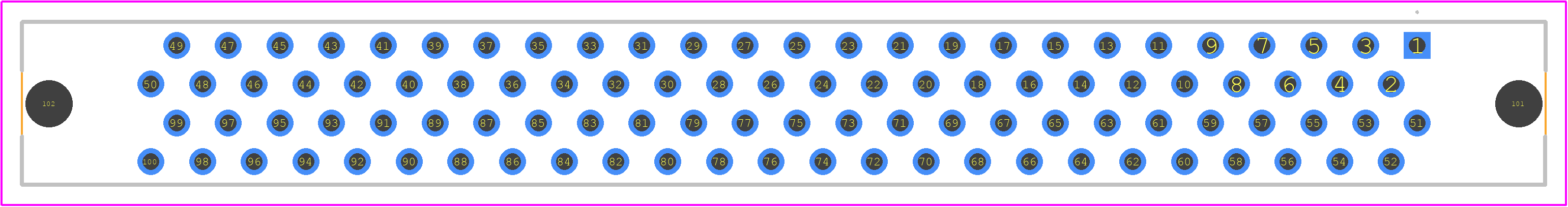 5176372-4 - TE Connectivity PCB footprint - Other - Other - 5176372-4-1