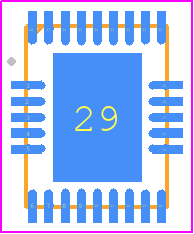 TPS51367RVER - Texas Instruments PCB footprint - Quad Flat No-Lead - Quad Flat No-Lead - RVE (R-PVQFN-N28)