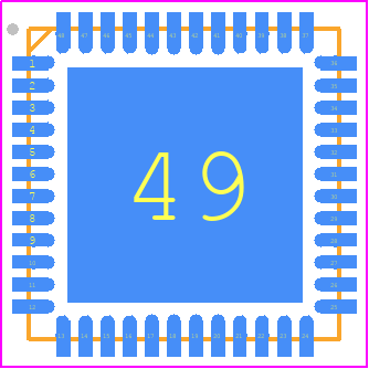 TLE9879QXA40XUMA4 - Infineon PCB footprint - Quad Flat No-Lead - Quad Flat No-Lead - VQFN-48-79