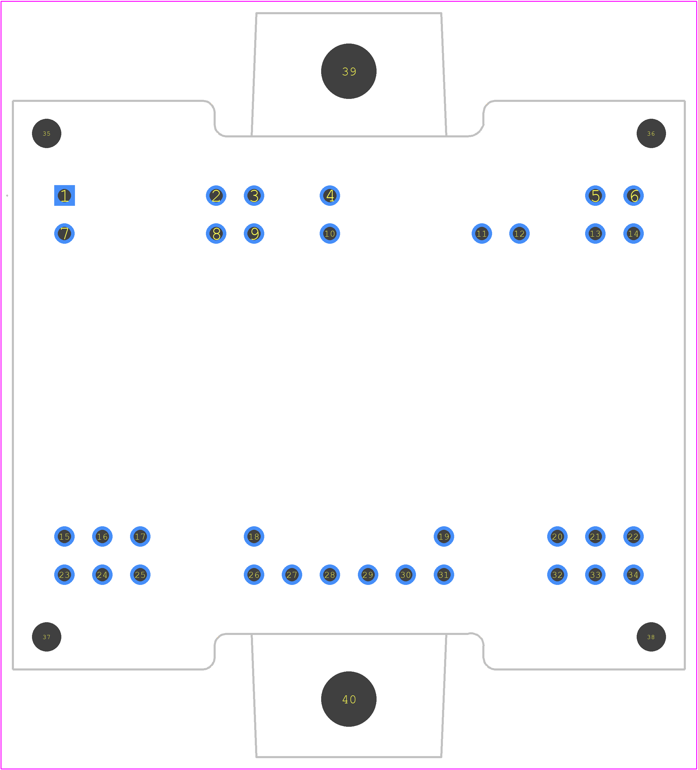 CBB011M12GM4 - Wolfspeed PCB footprint - Other - Other - 56.7mm x 48mm x 12mm