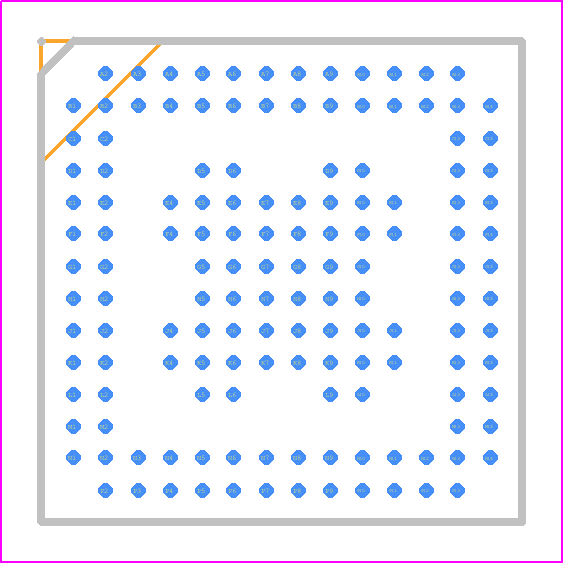 PIC32CZ8110CA80144-I/LUX - Microchip PCB footprint - BGA - BGA - 144-Ball Thin Fine-Pitch Ball Grid Array Package (LUX) - 12×12×1.19 mm Body [TFBGA]