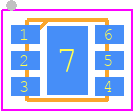 RRP63175-NH0 - Renesas Electronics PCB footprint - Small Outline No-lead - Small Outline No-lead - L6.2x2A 6 Lead 2x2 Step Cut Thin Dual Flat No-lead Plastic Package (SCTDFN)