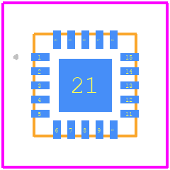 MAXM20344AMP+T - Analog Devices PCB footprint - Other - Other - 20-uSLIC