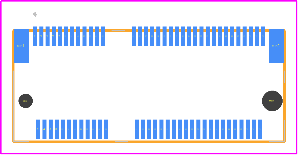 MDT320E01001 - Amphenol Communications Solutions PCB footprint - Other - Other - MDT320E01001-1