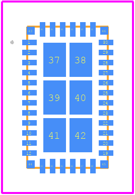 LT8652SIV#WTRPBF - Analog Devices PCB footprint - Other - Other - LQFN Package 36-Lead (4mm × 7mm ×0.94mm)
