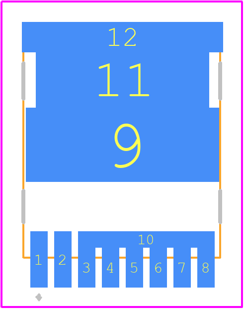 STO65N045M9 - STMicroelectronics PCB footprint - Other - Other - TO-LL type A2_2023