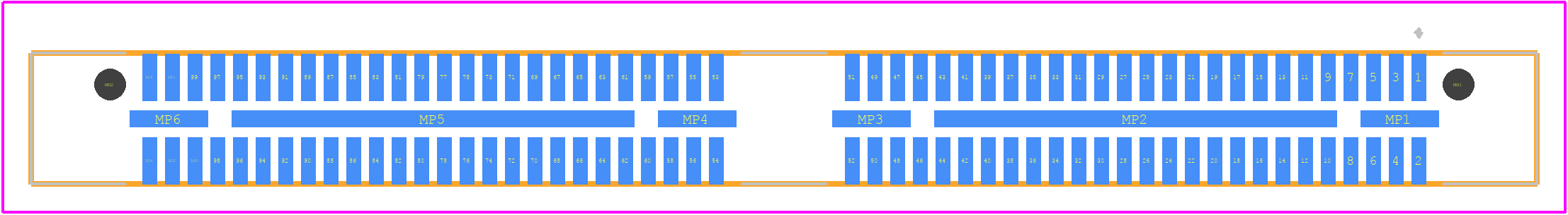 QRF8-052-05.0-L-D-A-K - SAMTEC PCB footprint - Other - Other - QRF8-052-05.0-L-D-A-K-2