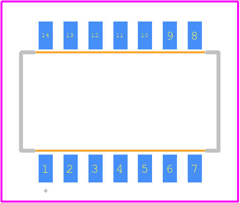 RX-8025T/UB - Epson Timing PCB footprint - Other - Other - SOP - 14 pin
