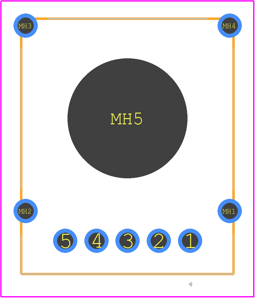 HRPG-ASCA#54F - Avago Technologies PCB footprint - Other - Other - HRPG-ASCA#54F-4