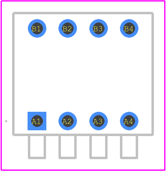NDPL04V - Apem PCB footprint - Other - Other - NDPL04V-1