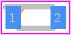 LO L29K-H2K1-24-Z - ams OSRAM PCB footprint - Small Outline Diode Flat Lead - Small Outline Diode Flat Lead - LA L296