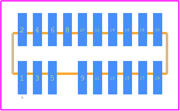 FTSH-110-01-L-DV-007 - SAMTEC PCB footprint - Other - Other - FTSH-110-01-L-DV-007-K-1