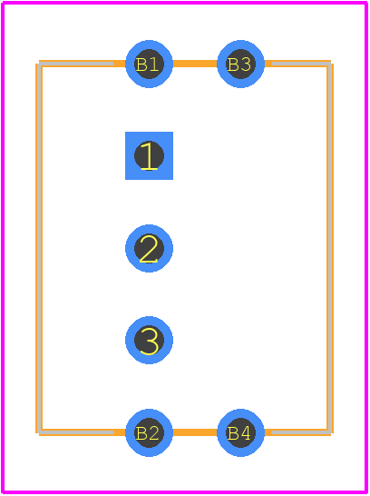 B13AB - NKK Switches PCB footprint - Other - Other - B12AB-2