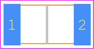 ZC2512-TW - RCD PCB footprint - Resistor Chip - Resistor Chip - 2512