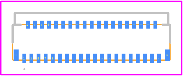 FH35-39S-0.3SHW(50) - Hirose PCB footprint - Other - Other - FH35-39S-0.3SHW(50)-2