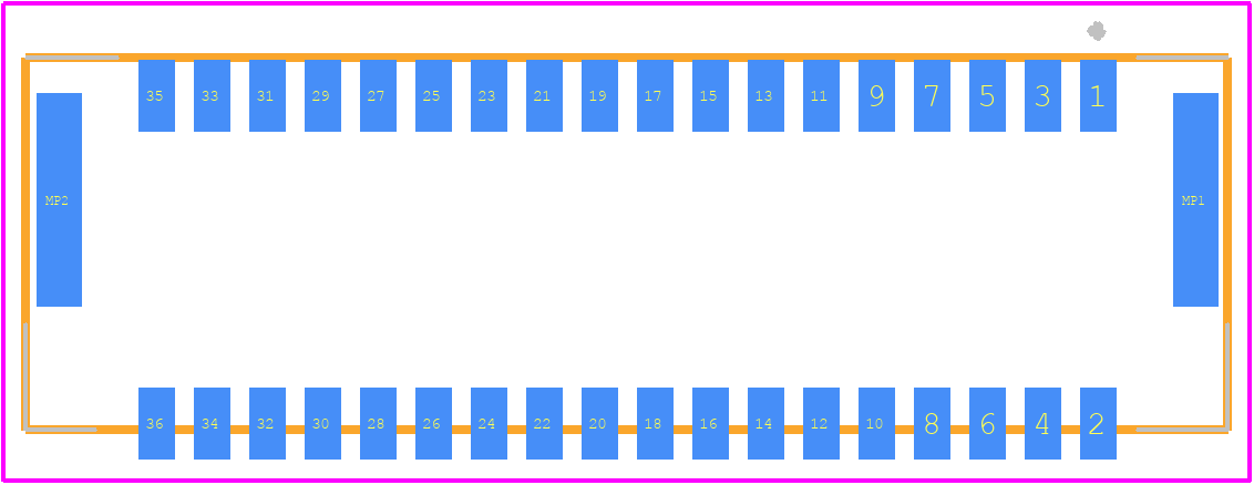 505433-3671 - Molex PCB footprint - Other - Other - 505433-3671-1