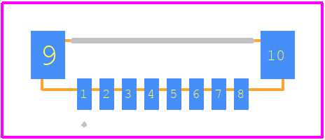 2483180-8 - TE Connectivity PCB footprint - Other - Other - 2483180-8-1