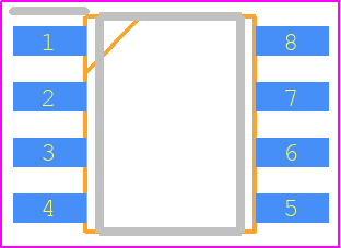 TMI8118S - TMI PCB footprint - Small Outline Packages - Small Outline Packages - SOP8