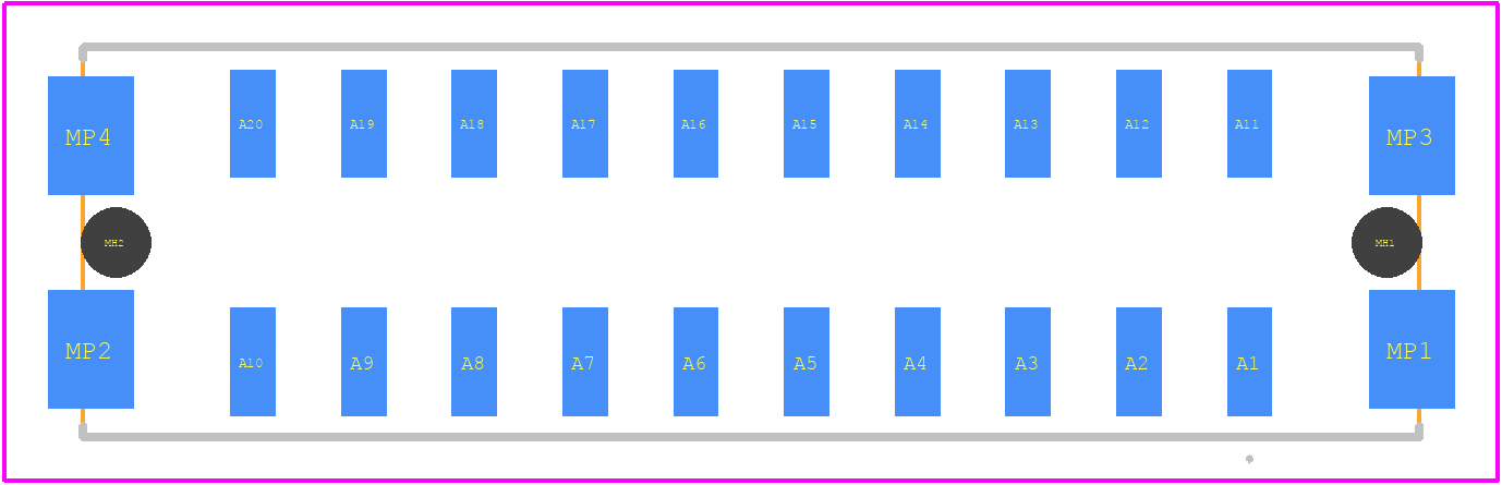 464687-E - TE Connectivity PCB footprint - Other - Other - 464687-E-1
