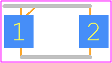 SMA6L18A/TR13 - Yageo Group PCB footprint - Small Outline Diode Flat Lead - Small Outline Diode Flat Lead - （SMAF）