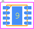 AP3441SHE-7B - Diodes Incorporated PCB footprint - Small Outline No-lead - Small Outline No-lead - U-DFN2020-8