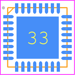 LTC3856EUH#TRPBF - Analog Devices PCB footprint - Quad Flat No-Lead - Quad Flat No-Lead - UH (32-Lead QFN)_1