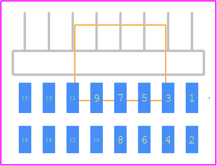 MMT-108-01-S-DH-P - SAMTEC PCB footprint - Other - Other - MMT-108-01-S-DH-P-1