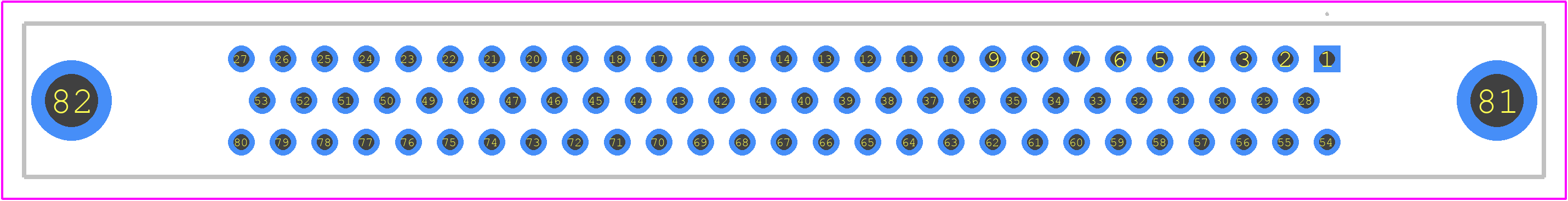 RM332-080-141-8800 - Molex PCB footprint - Other - Other - RM332-080-141-8800-3