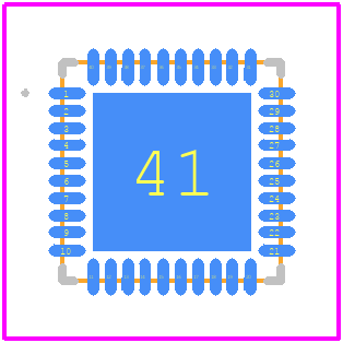 AEM13920-QFN - E-PEAS PCB footprint - Other - Other - AEM13920-QFN-3
