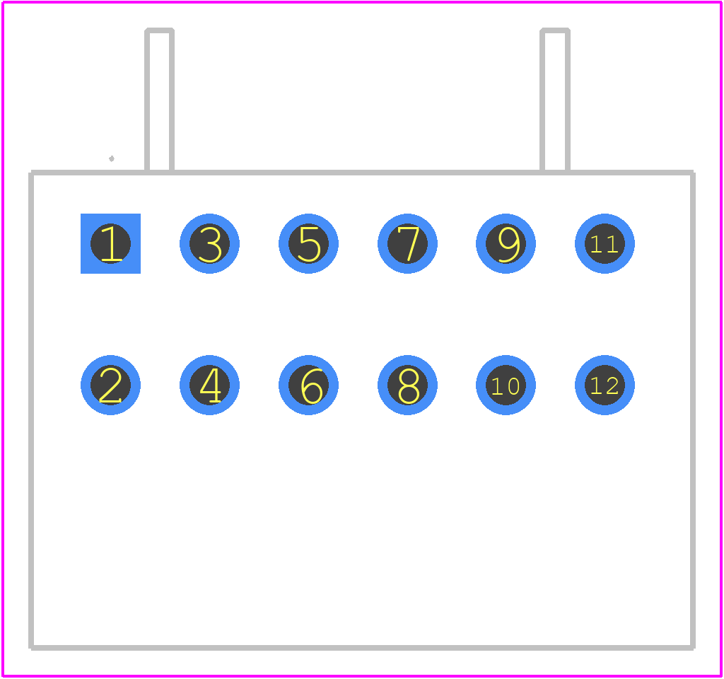 734-406/001-000 - Wago PCB footprint - Other - Other - 734-406/001-000-2