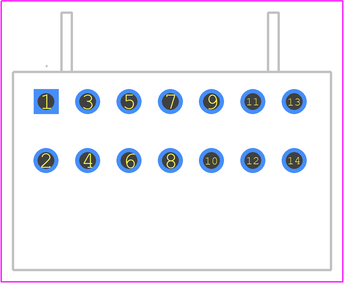 734-407/001-000 - Wago PCB footprint - Other - Other - 734-407/001-000-4