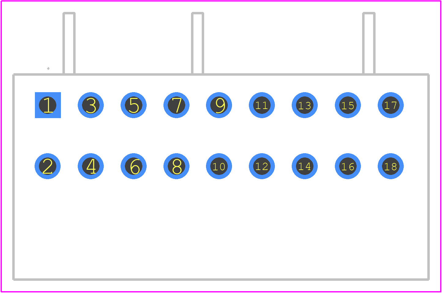 734-409/001-000 - Wago PCB footprint - Other - Other - 734-409/001-000-2