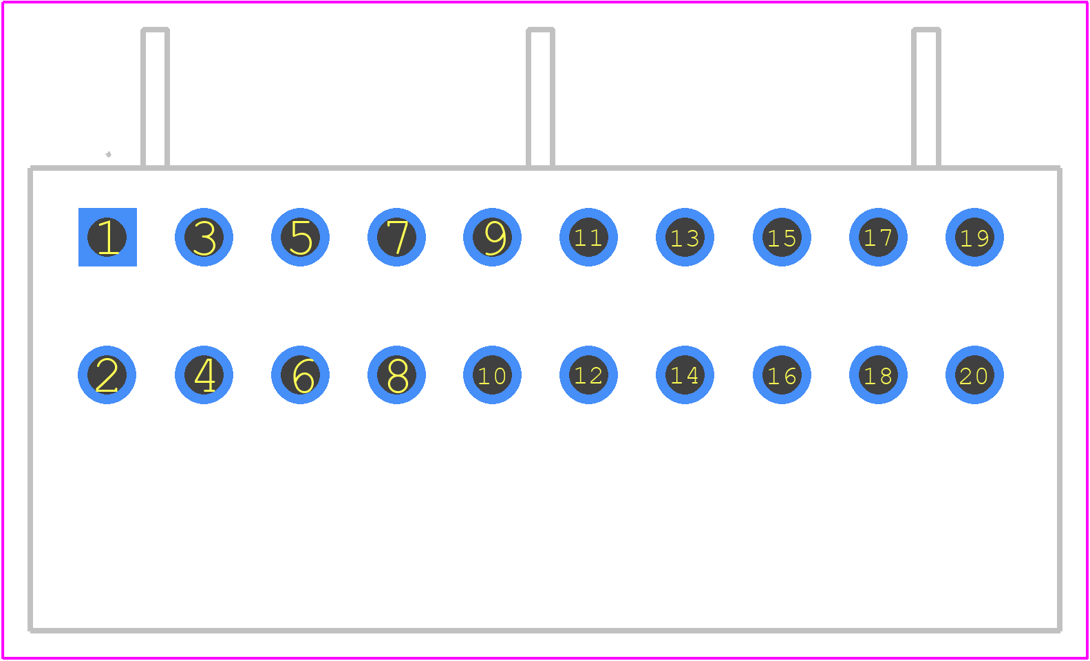734-410/001-000 - Wago PCB footprint - Other - Other - 734-410/001-000-2