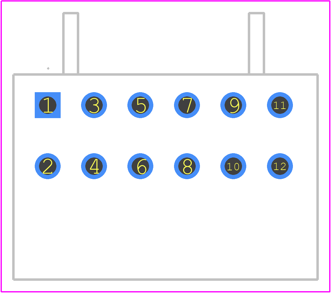 734-436/001-000 - Wago PCB footprint - Other - Other - 734-436/001-000-2