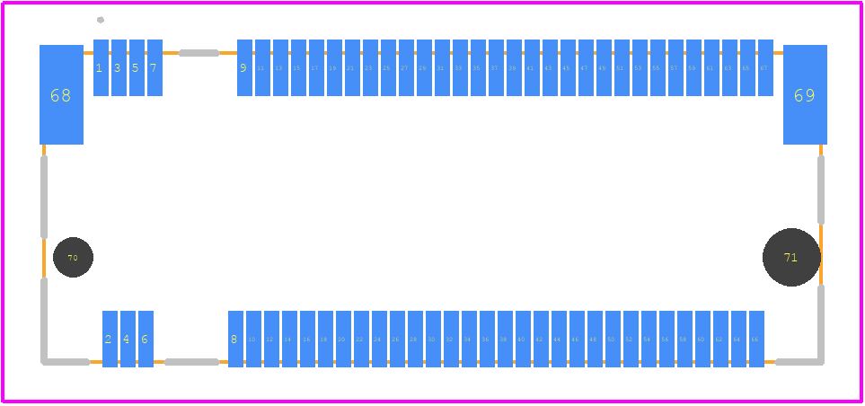 M2-A1-67-R-SMT-3.10-KA-T/R - Adam Tech PCB footprint - Other - Other - M2-A1-67-R-SMT-3.10-KA-T/R-3