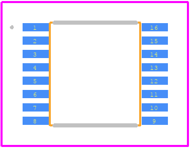 T30LMSW3B3253DTR2G - onsemi PCB footprint - Other - Other - TSSOP−16 WB CASE 948F ISSUE B