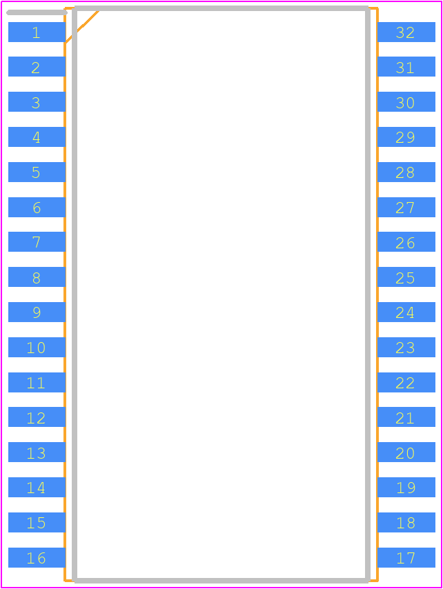AS6C4008-70SAN - Alliance Memory PCB footprint - Small Outline Packages - Small Outline Packages - 32 pin 450 mil SOP