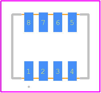 THS104J - ROCPU Switches PCB footprint - Other - Other - SMD-8P,5.6x6.6mm