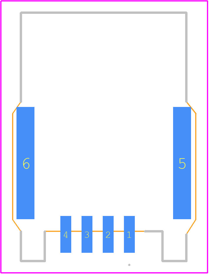 208033-3042 - Molex PCB footprint - Other - Other - 208033-3042-2