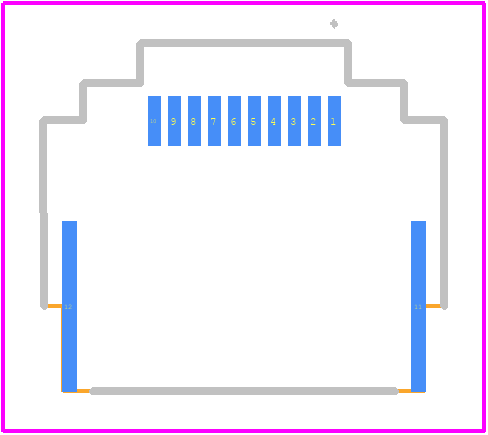 FH69-10S-0.5SH - Hirose PCB footprint - Other - Other - FH69-10S-0.5SH-1